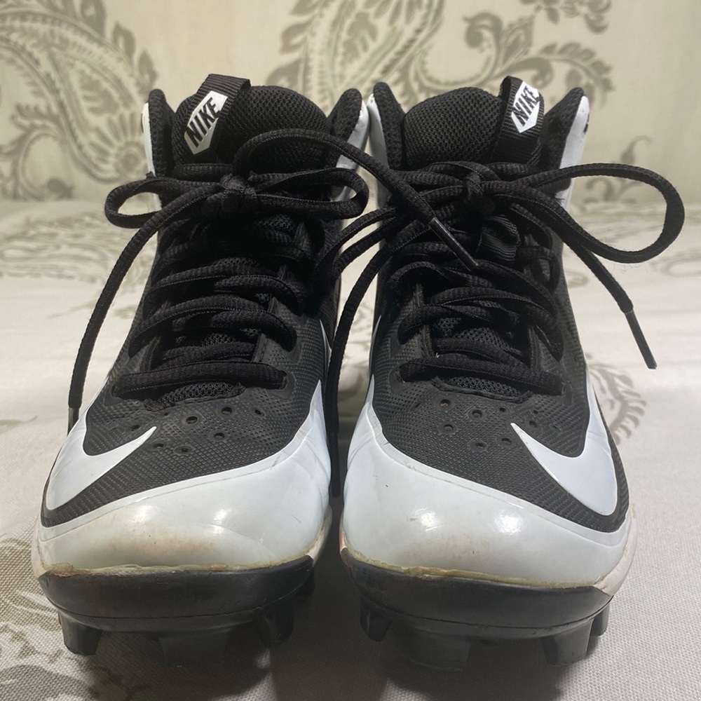 Nike Alpha Huarache Baseball
Cleats 1.5 Y Black White Pro
Mid 923434-011‎